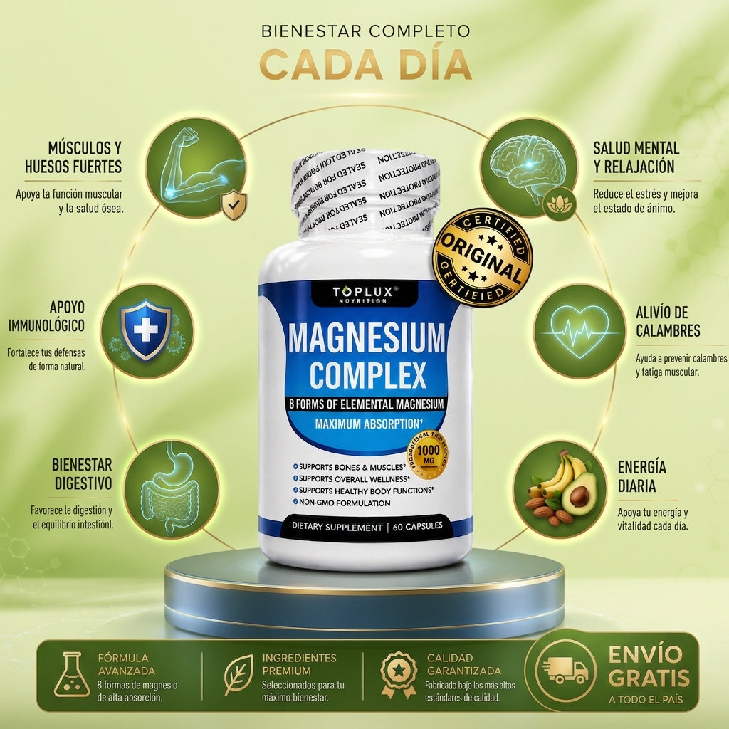 Magnesio 8X | 60 Cápsulas