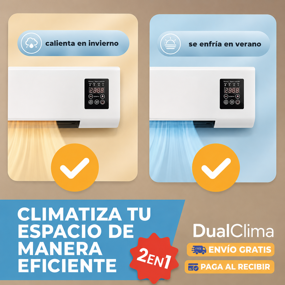 ❄️☀️ DualClima Smart: AC Que Enfría y Calienta