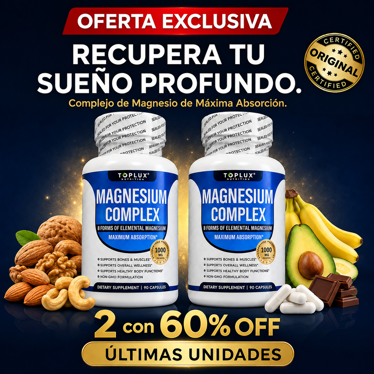 Magnesium Complex 1000 mg con envío gratis a toda Guatemala