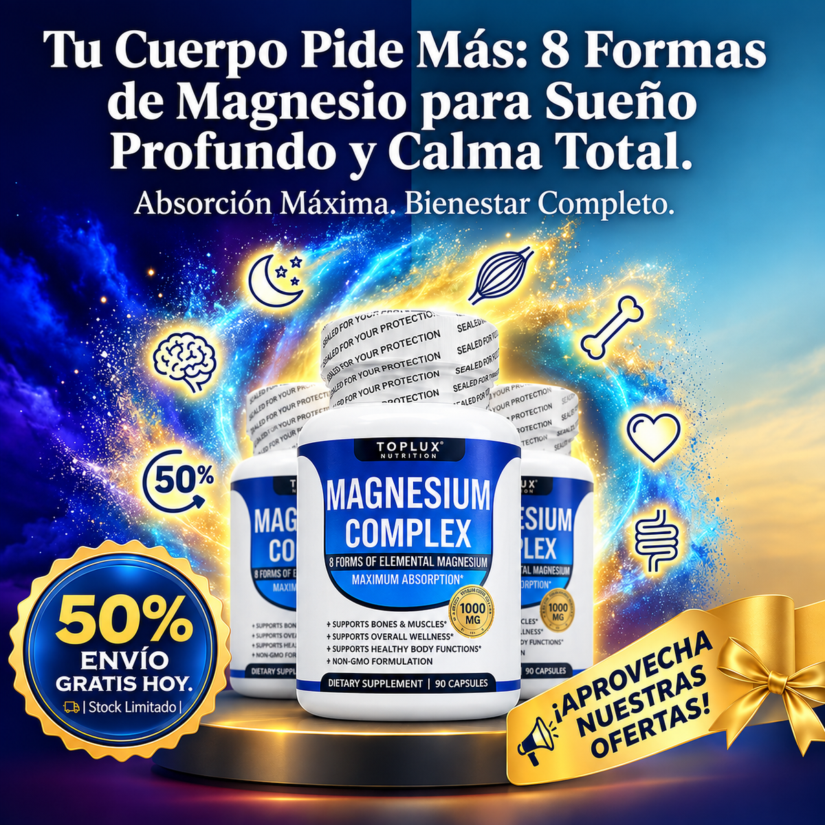 Magnesium Complex 1000 mg con envío gratis a toda Guatemala